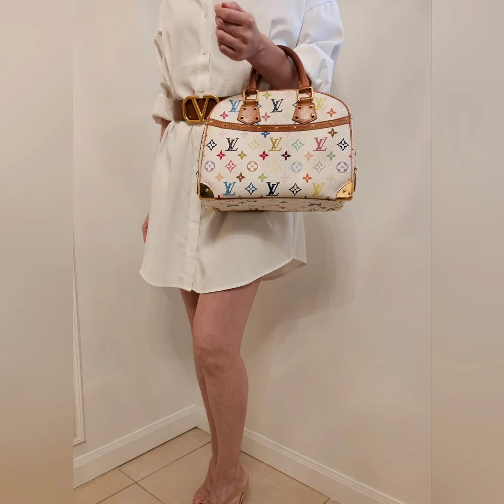 Louis Vuitton Trouville Handbag Multicolor Monogram - Picture 3 of 16